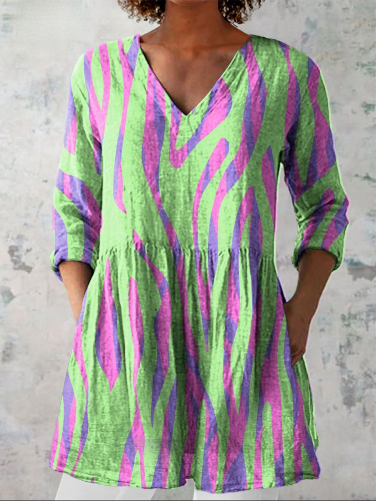 Oceane | Blusa Larga con Escote en V