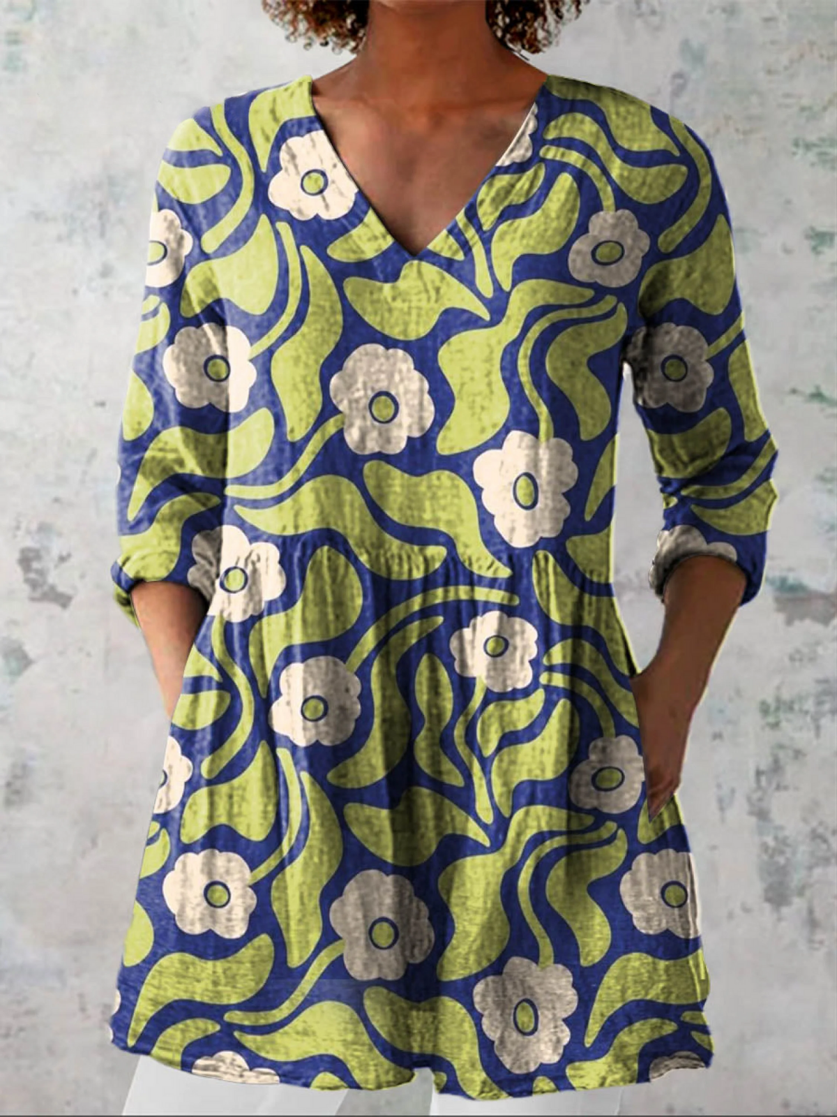 Elodie | Blusa Larga con Escote en V