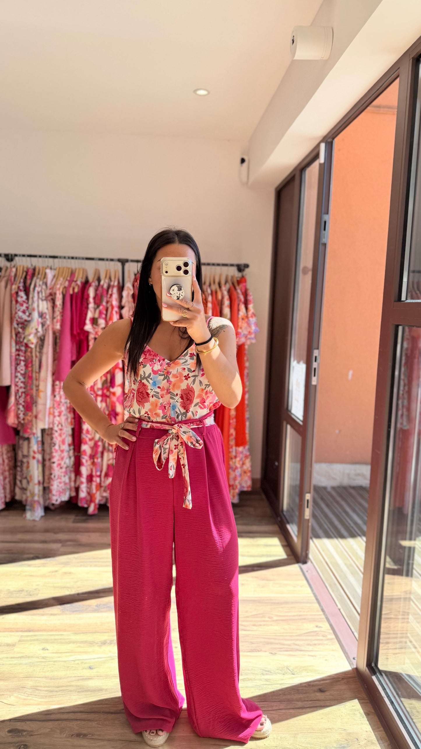 Top Hugo rosa fucsia CURVY