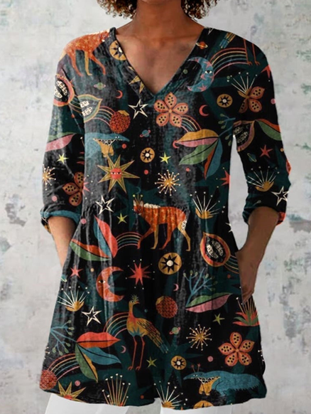 Adeline | Blusa Larga con Escote en V