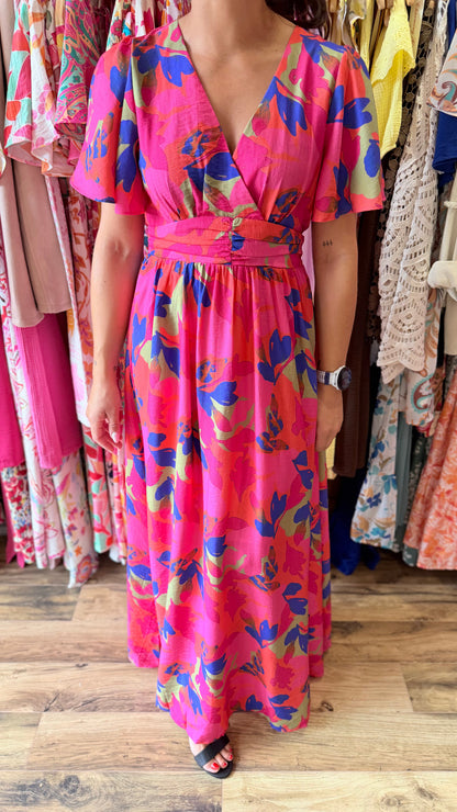 Robe longue Judith CURVY (dos ouvert) (PRÉCOMMANDE EXPÉDITION 16/06)