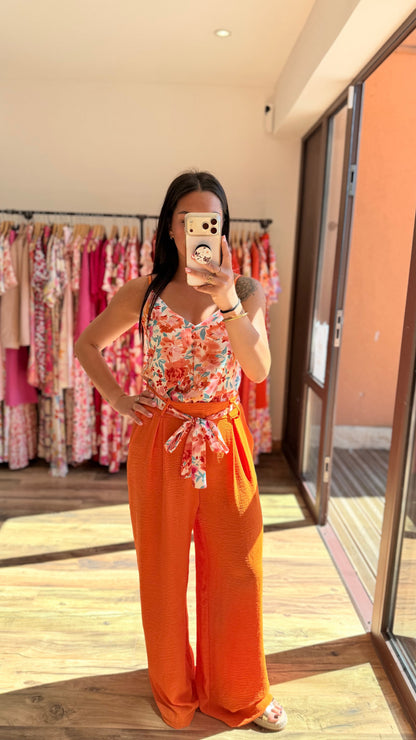 Pantalón Candice naranja CURVY