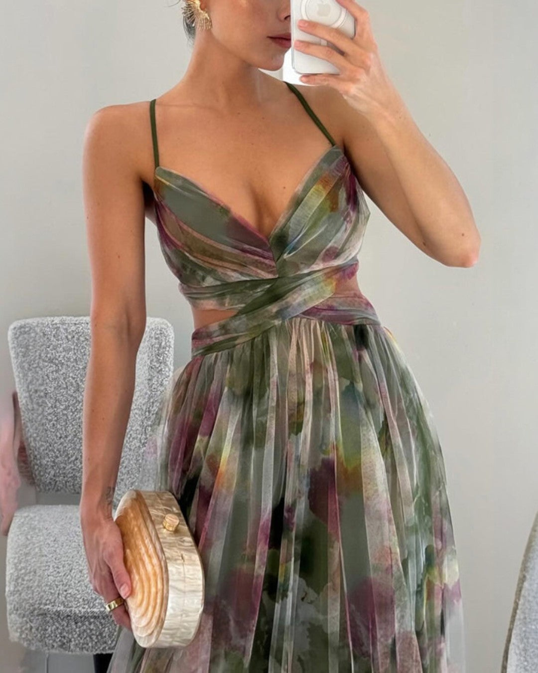 Giselle | Maxi-Vestido Encantador con Estampado Floral