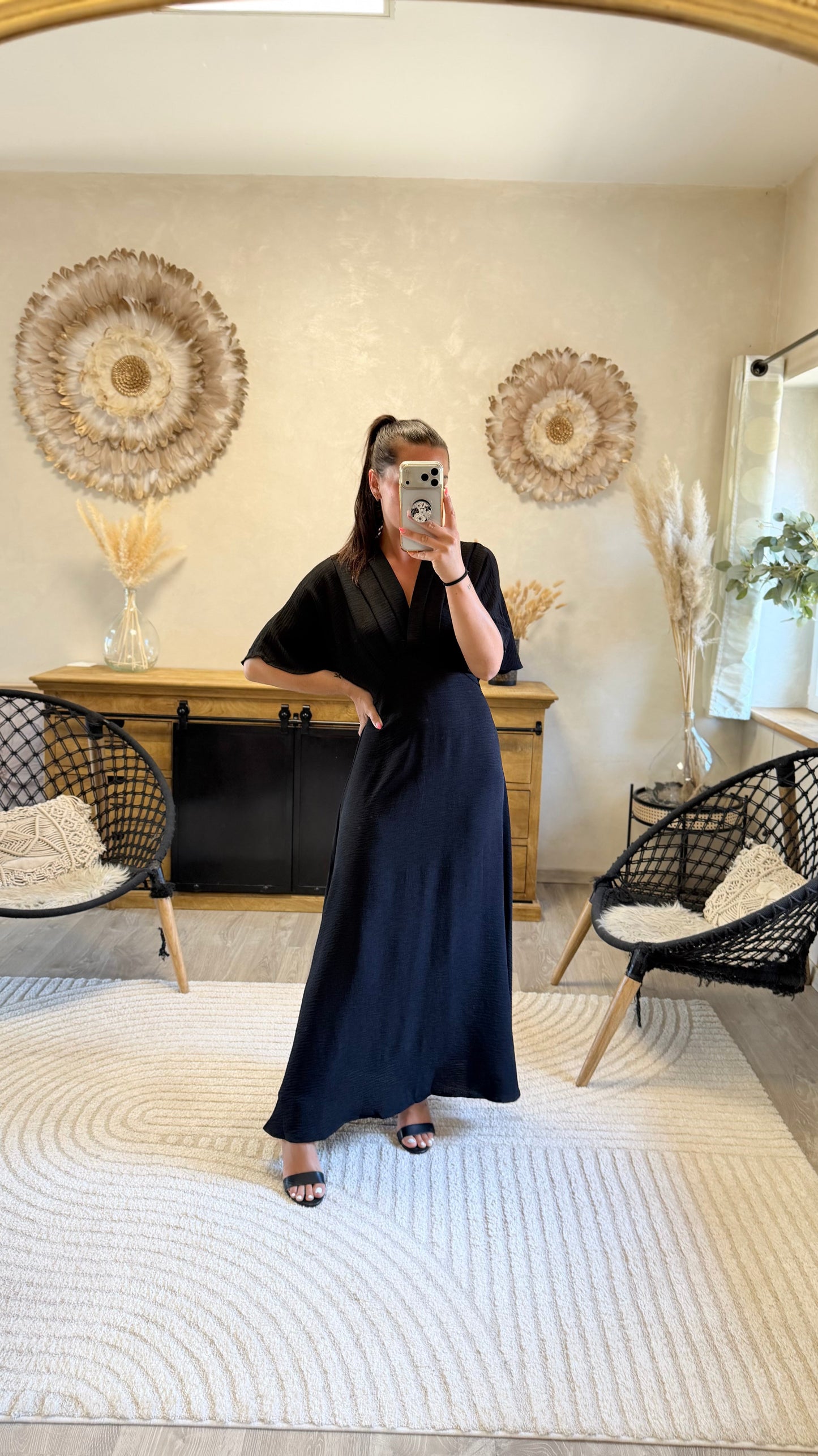 Robe longue Jehan CURVY noir