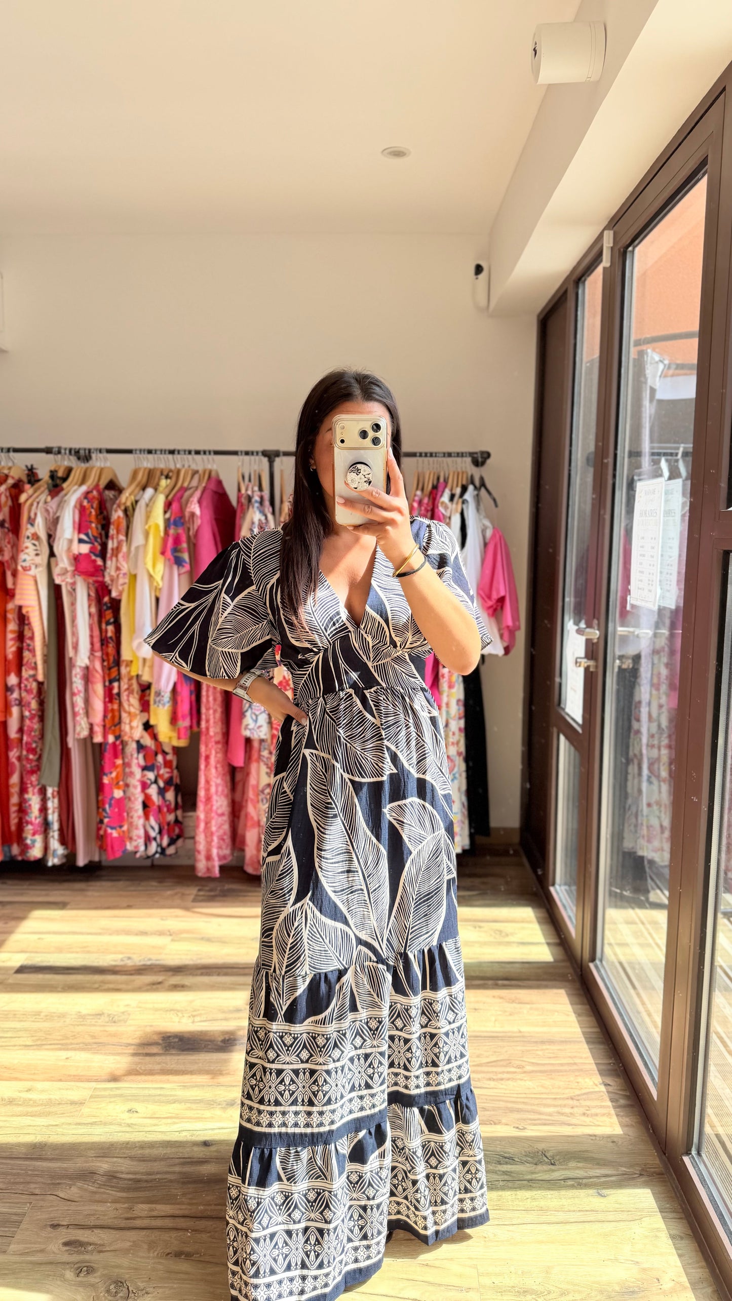 Ropa larga Julya CURVY Marino