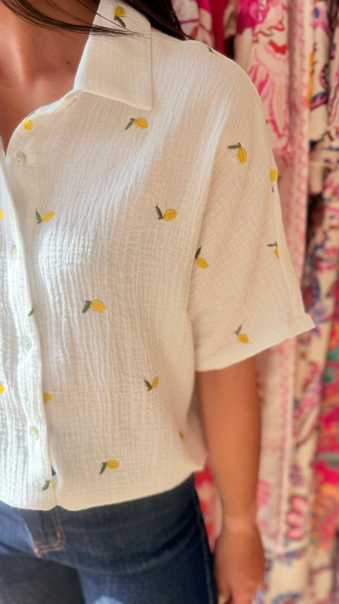 Camisa de gasa limón 🍋 CURVY