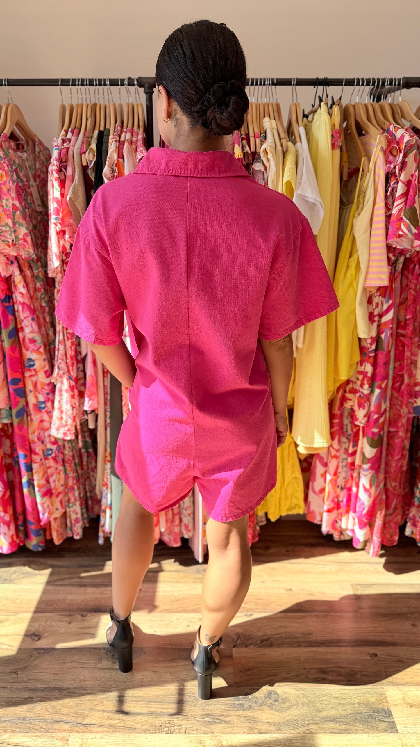 Combinaison Iago CURVY fucsia