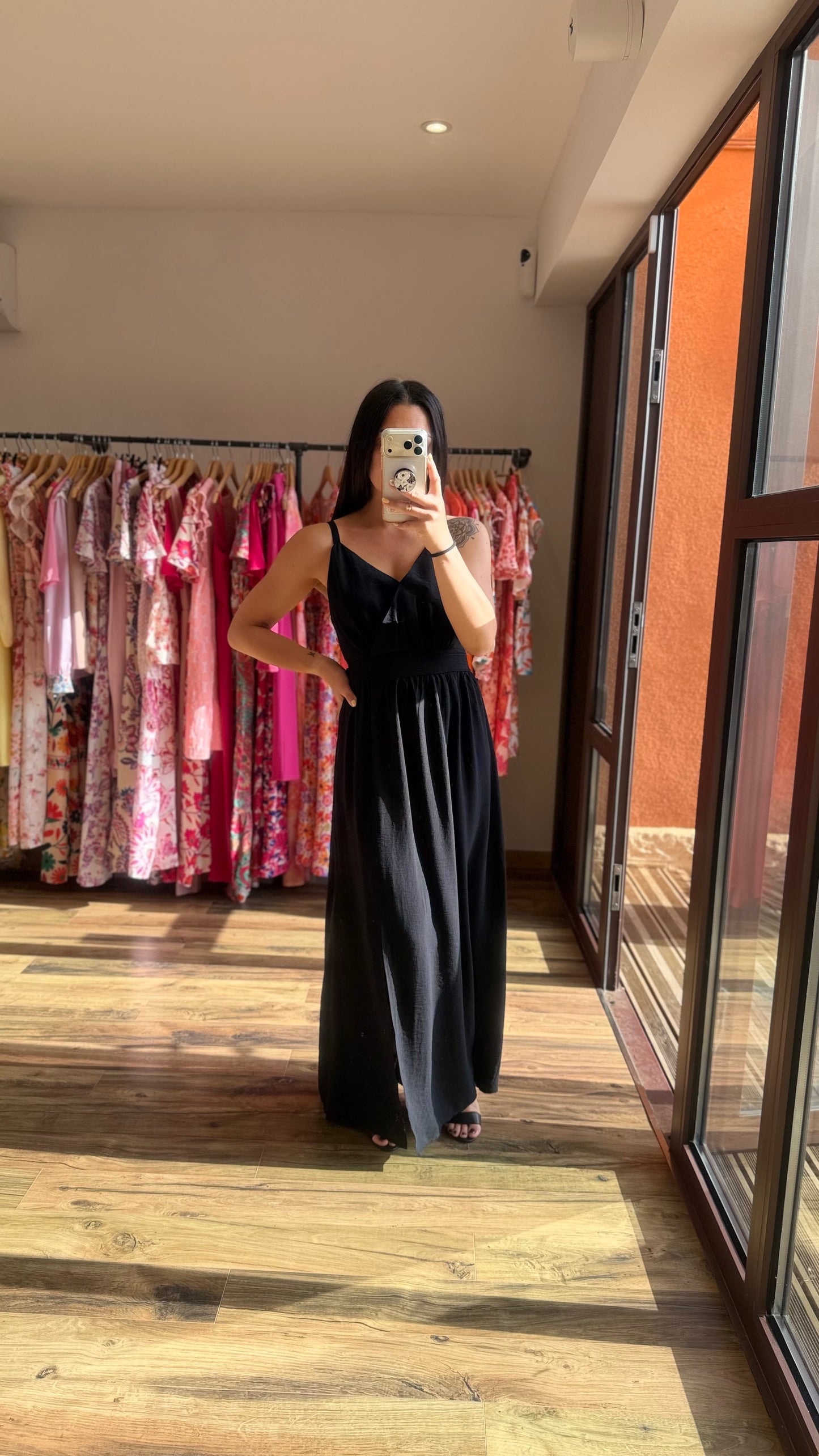 Ropa larga Molly negra CURVY