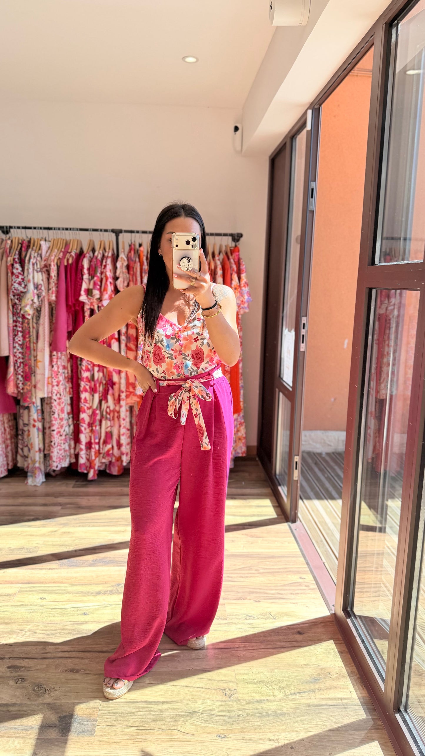 Top Hugo rosa fucsia CURVY