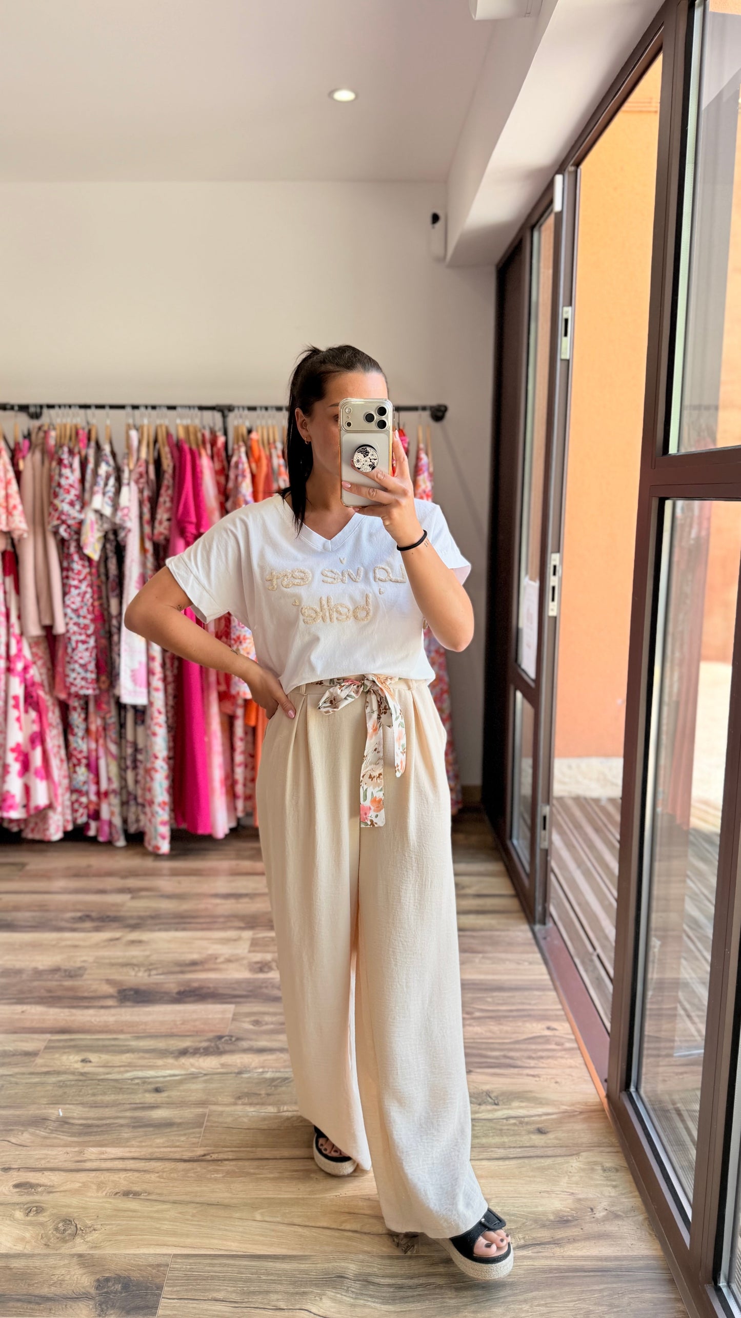 Pantalón Candice beige CURVY