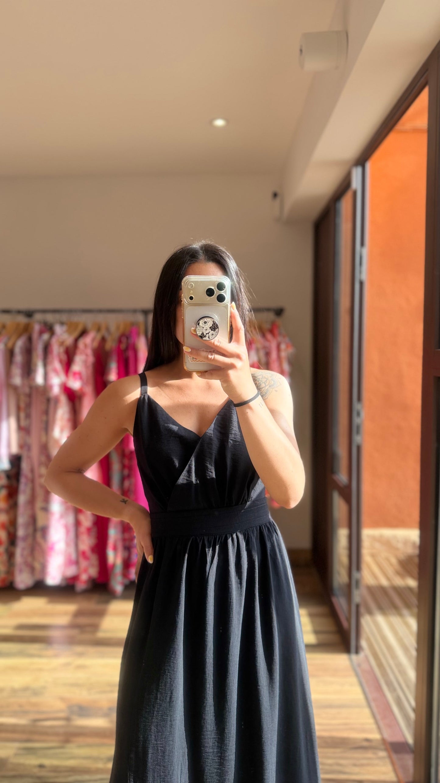 Ropa larga Molly negra CURVY