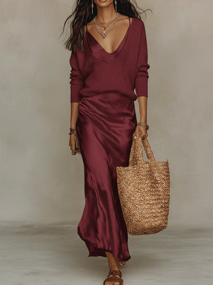 Anaïs | Vestido satinado elegante