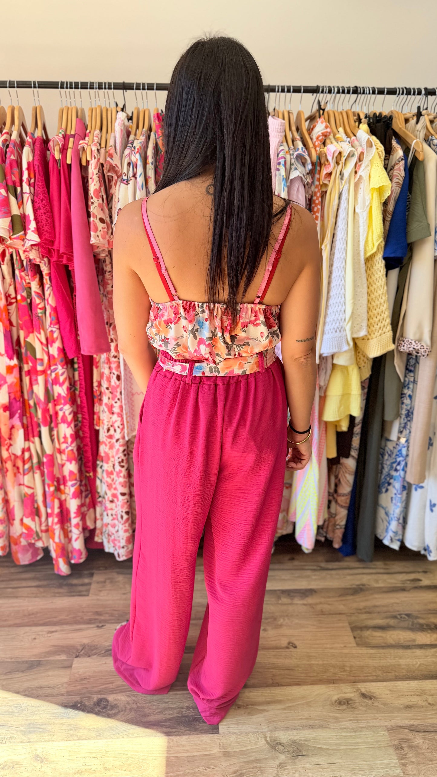 Pantalón Candice fucsia CURVY