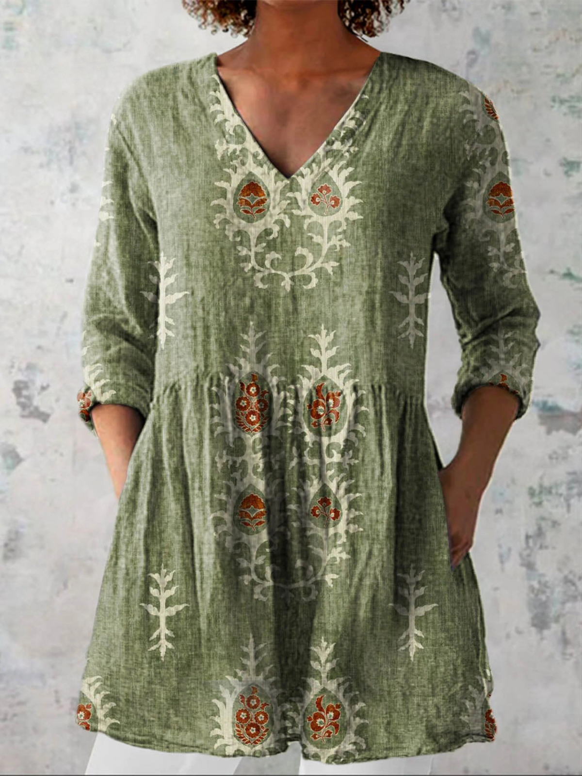 Elise | Blusa Larga con Escote en V