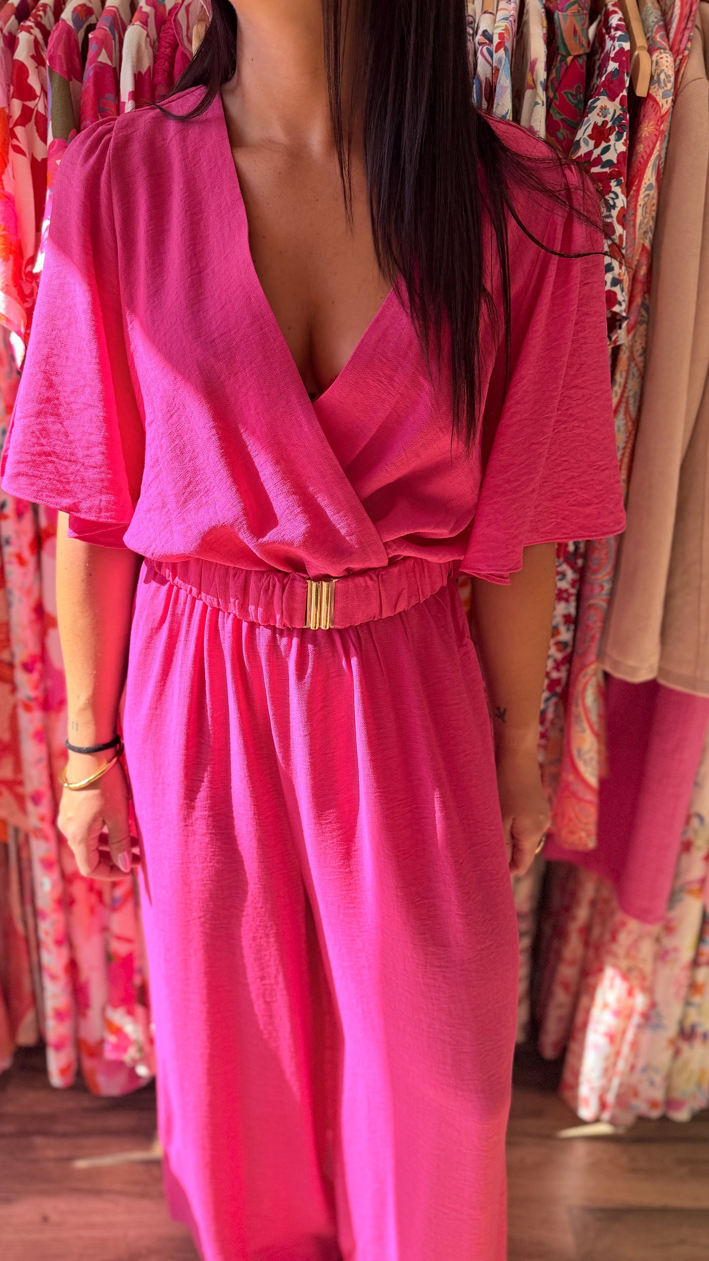 Combinaison Slomé rosa fucsia CURVY