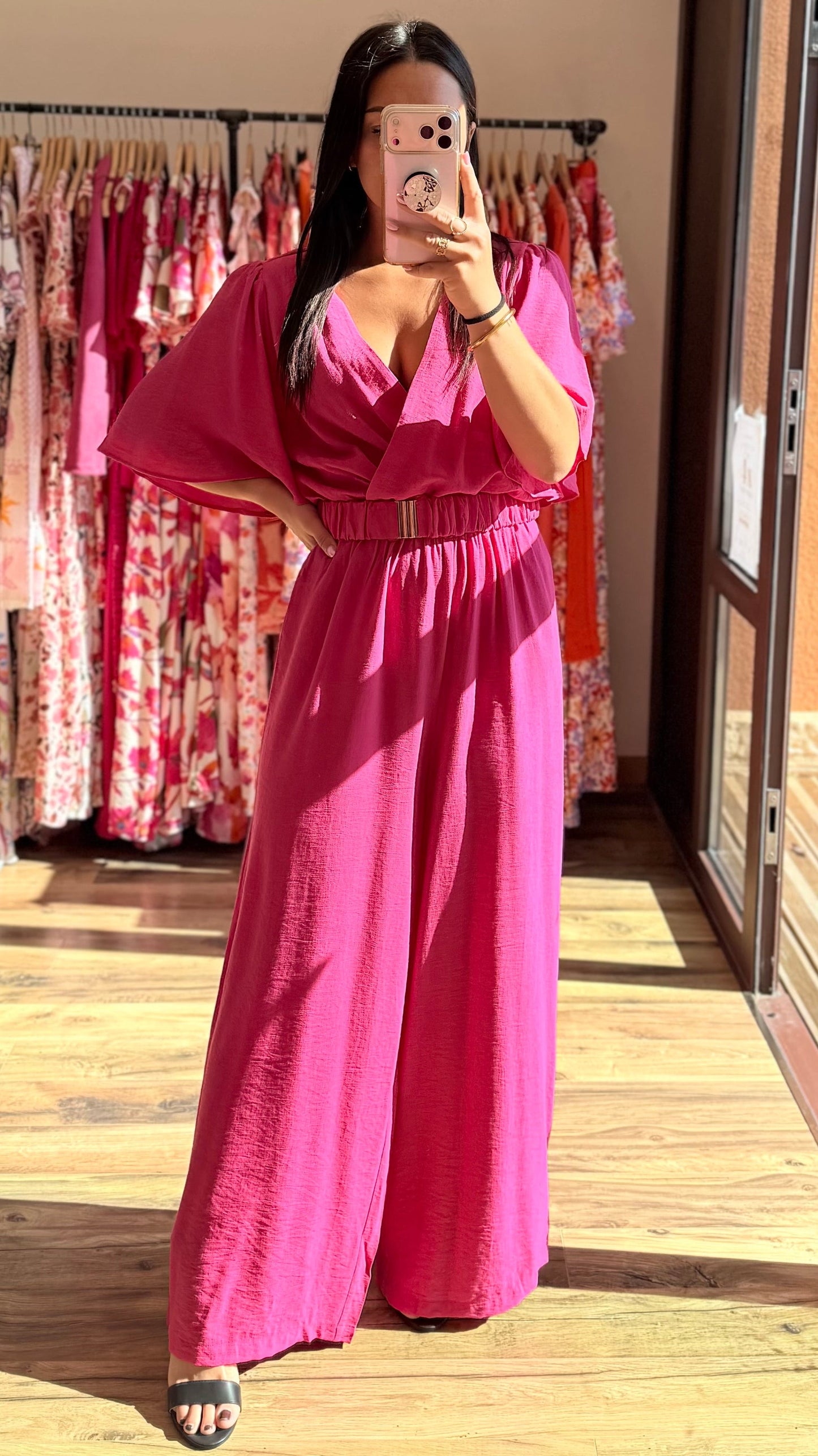 Combinaison Slomé rosa fucsia CURVY