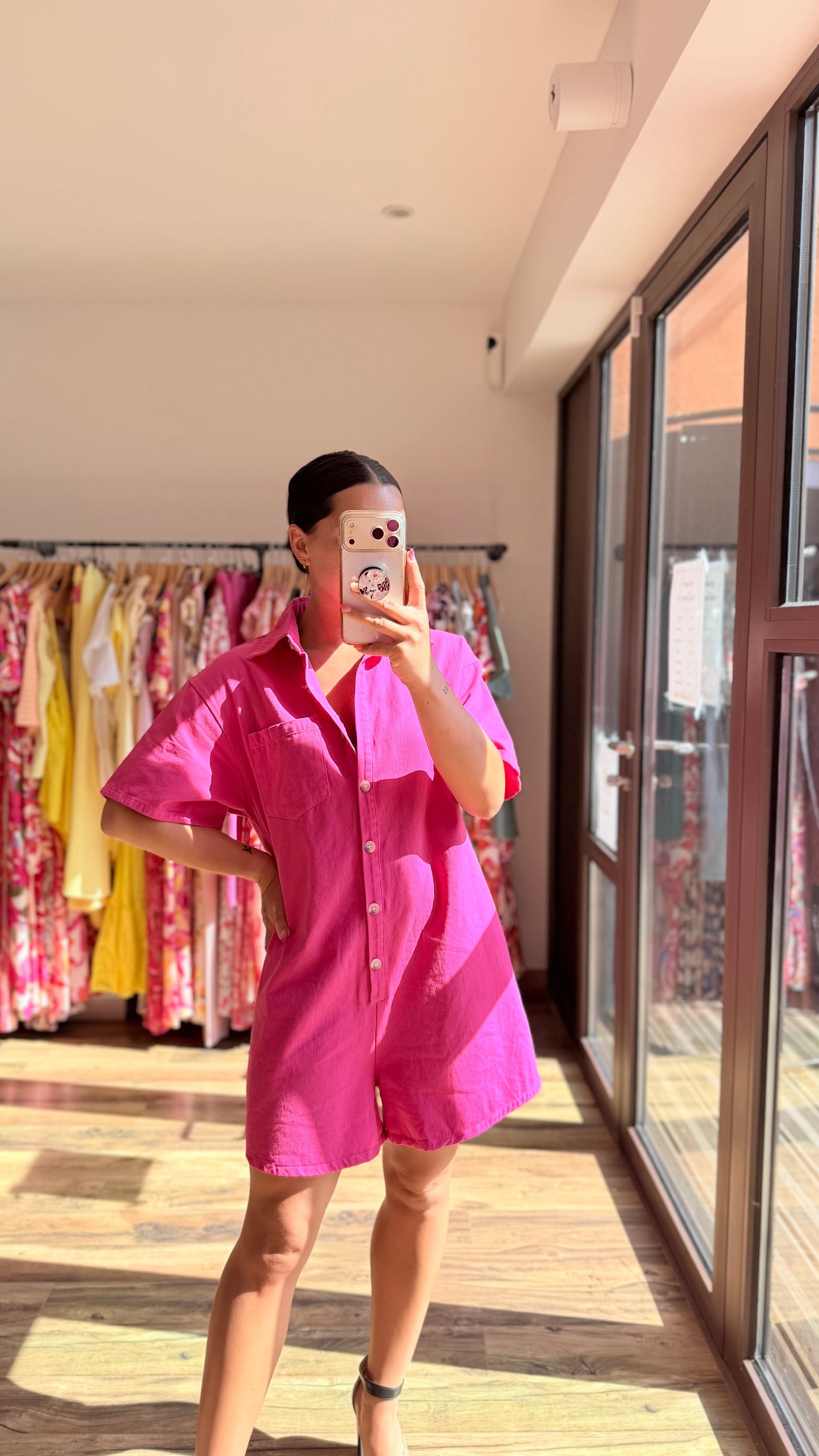 Combinaison Iago CURVY fucsia