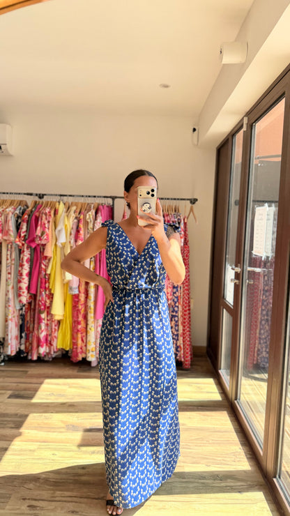 Robe longue Mahé CURVY azul
