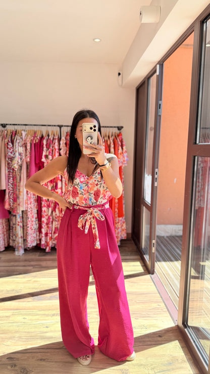 Top Hugo rosa fucsia CURVY