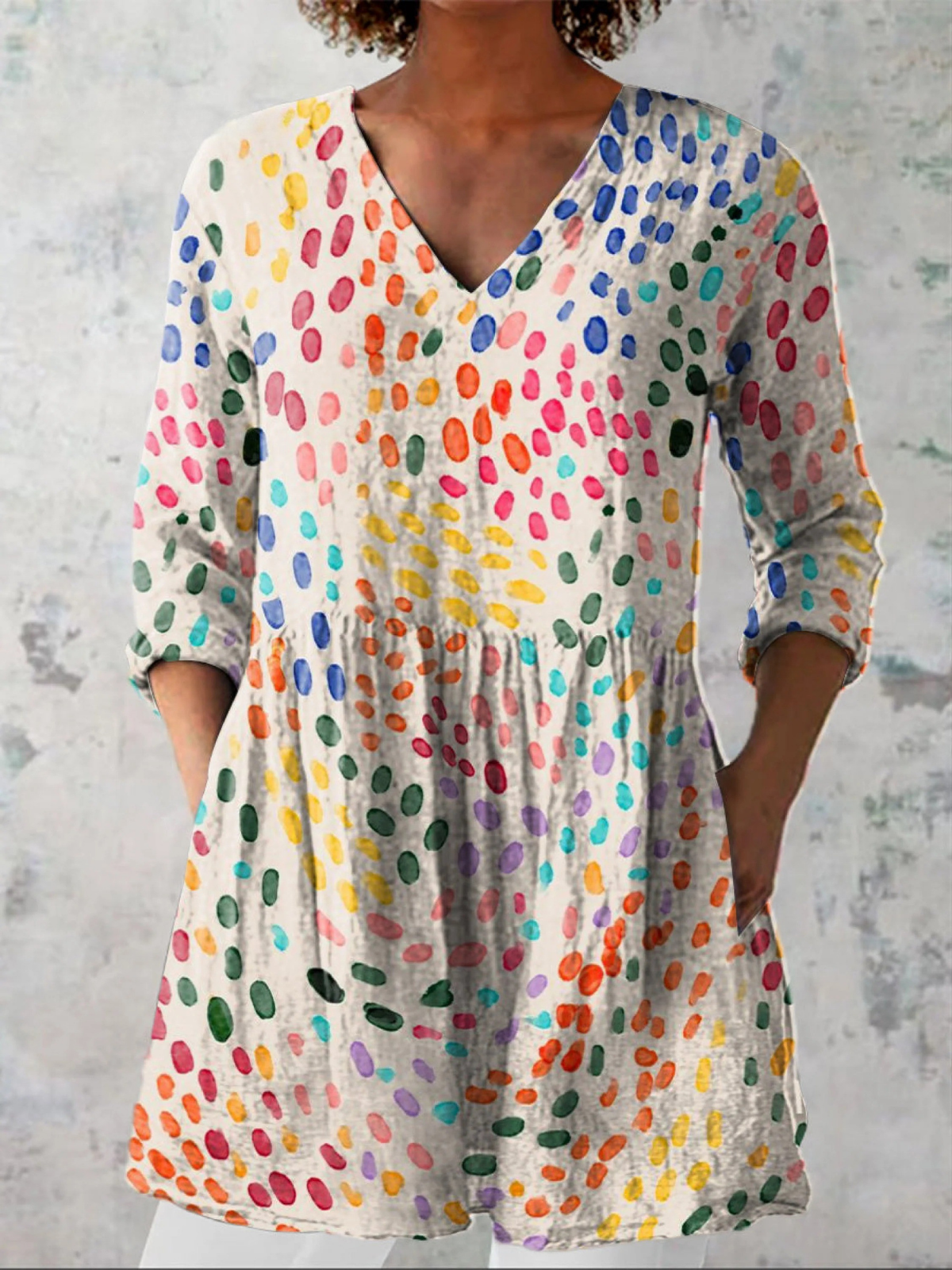 Pauline | Blusa Larga con Escote en V