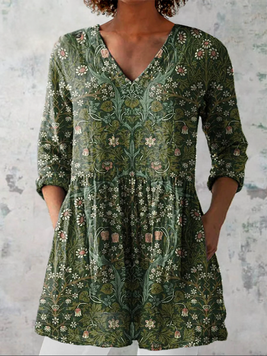 Julie | Blusa Larga con Escote en V