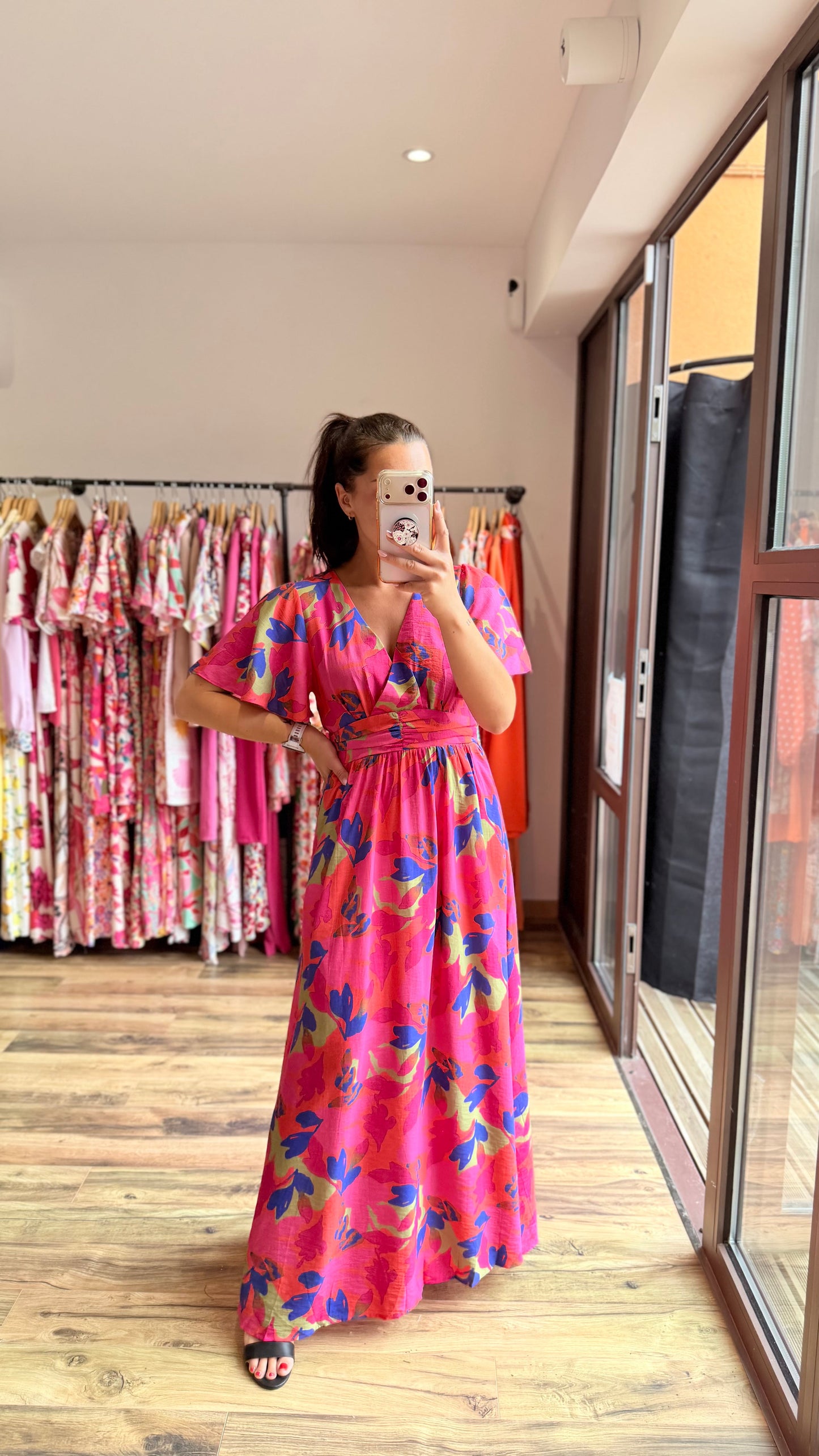 Robe longue Judith CURVY (dos ouvert) (PRÉCOMMANDE EXPÉDITION 16/06)