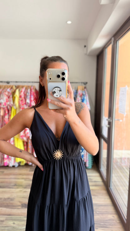 Ropa larga Soleil negro CURVY