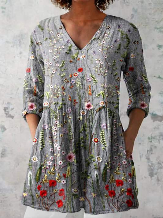 Amelie | Blusa Larga con Escote en V