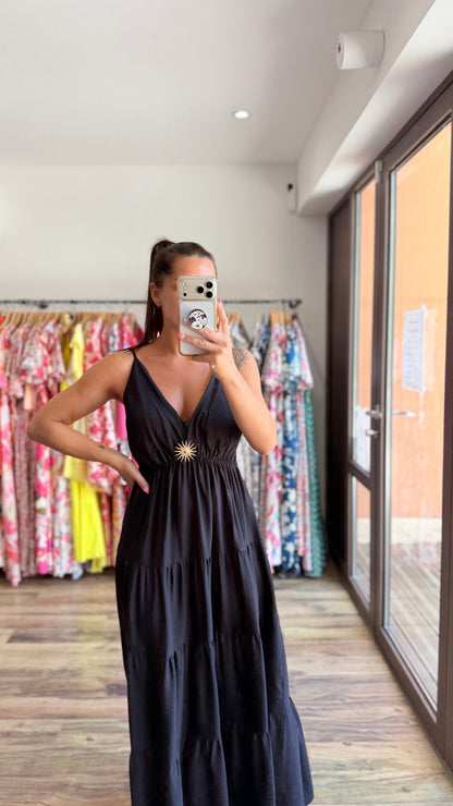 Ropa larga Soleil negro CURVY