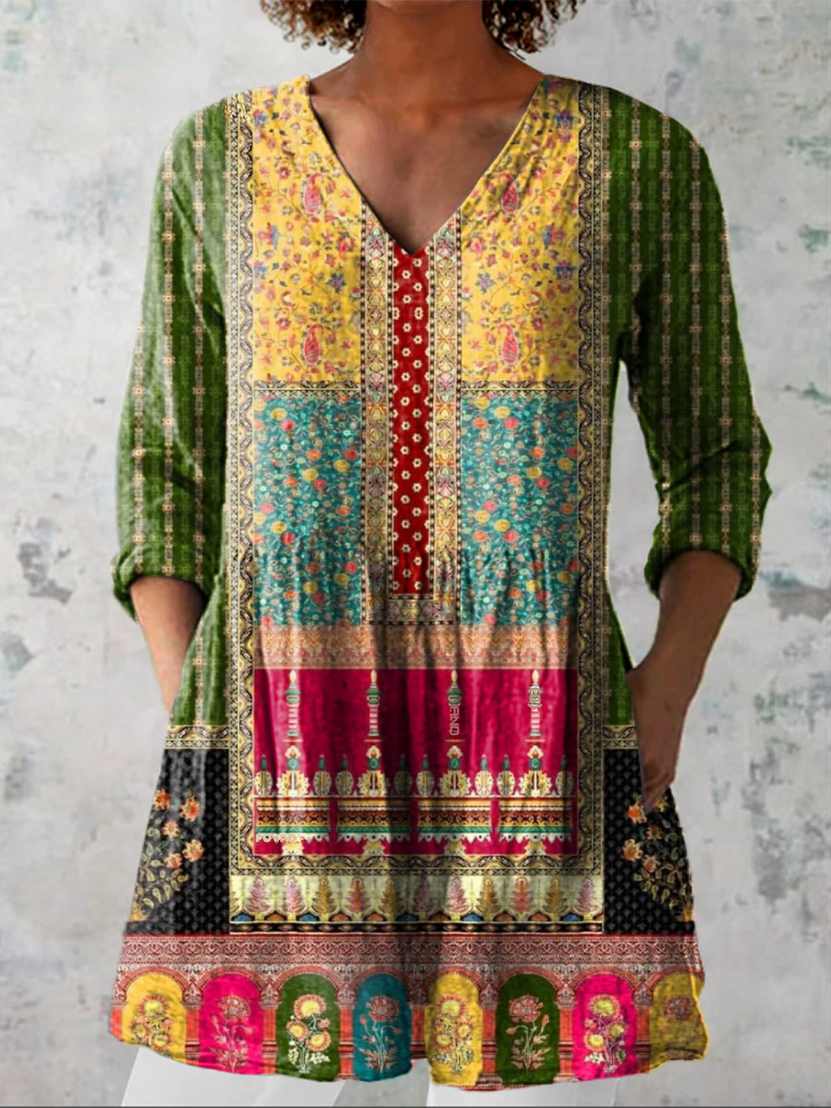 Emilie | Blusa Larga con Escote en V