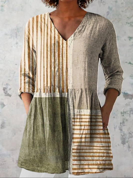 Camille | Blusa Larga con Escote en V