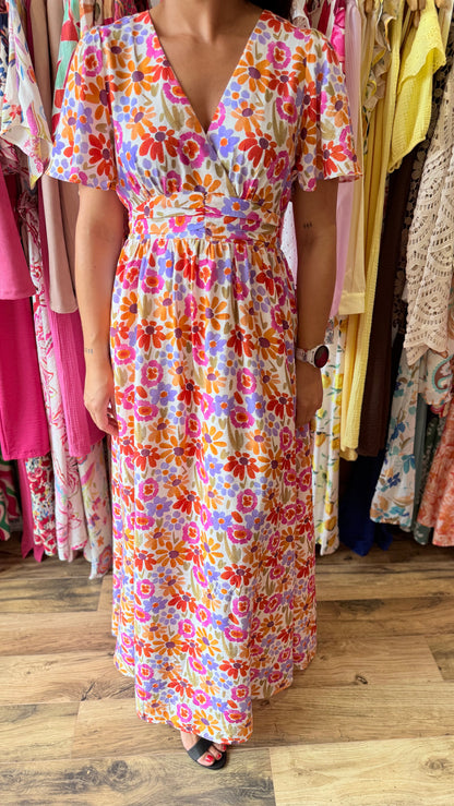 Robe longue Lise CURVY (dos ouvert)