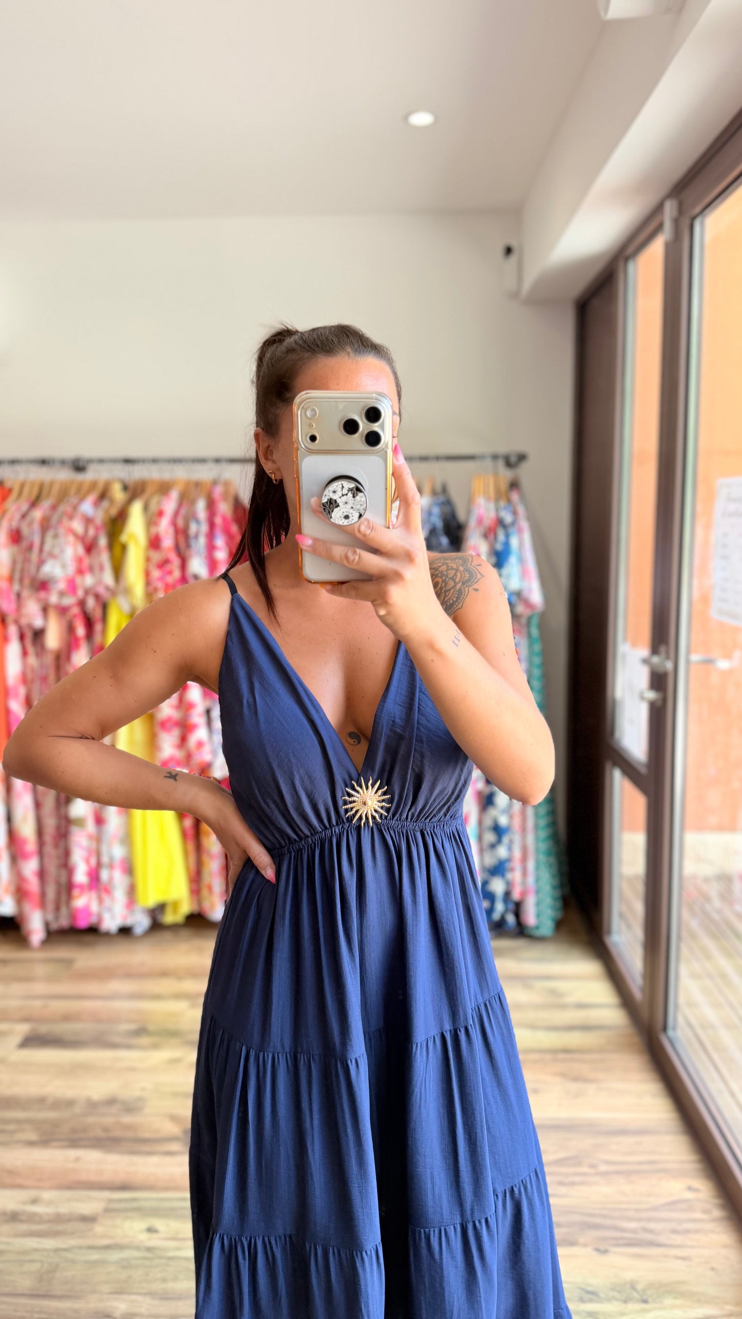 Vestido largo Soleil Marine CURVY