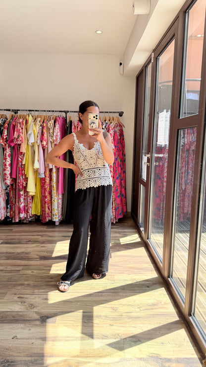 Pantalón Valentino negro CURVY