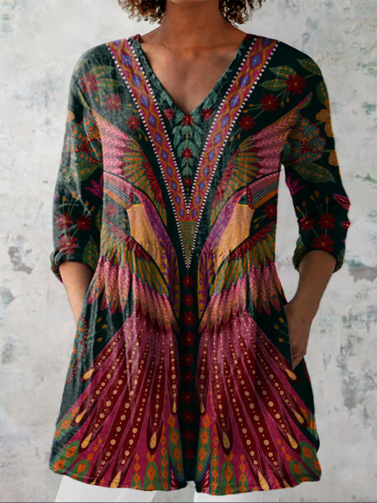 Manon | Blusa Larga con Escote en V