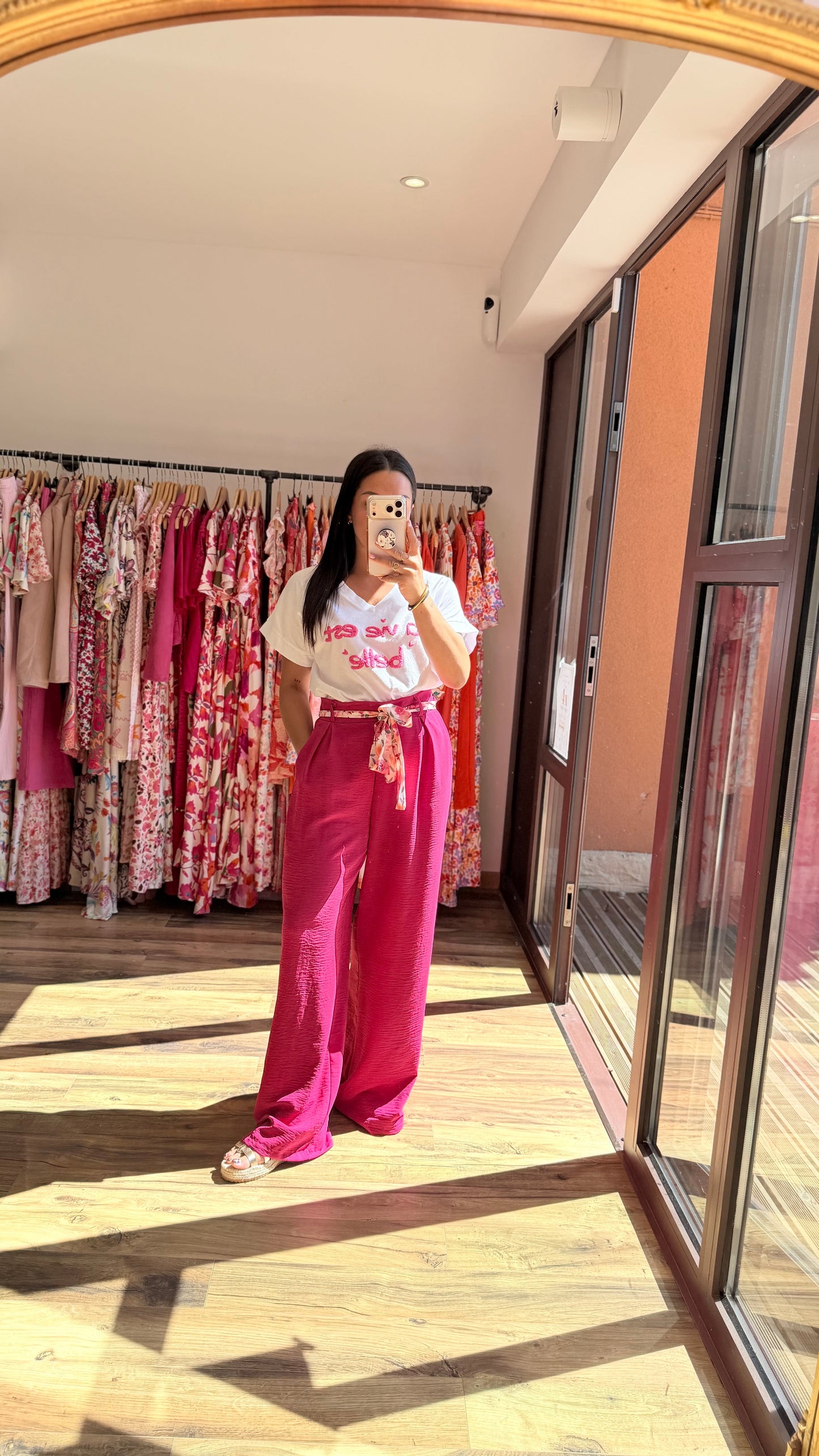 Pantalón Candice fucsia CURVY