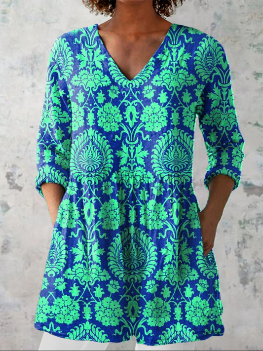 Ines | Blusa Larga con Escote en V