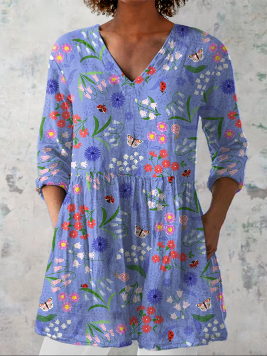 Aline | Blusa Larga con Escote en V