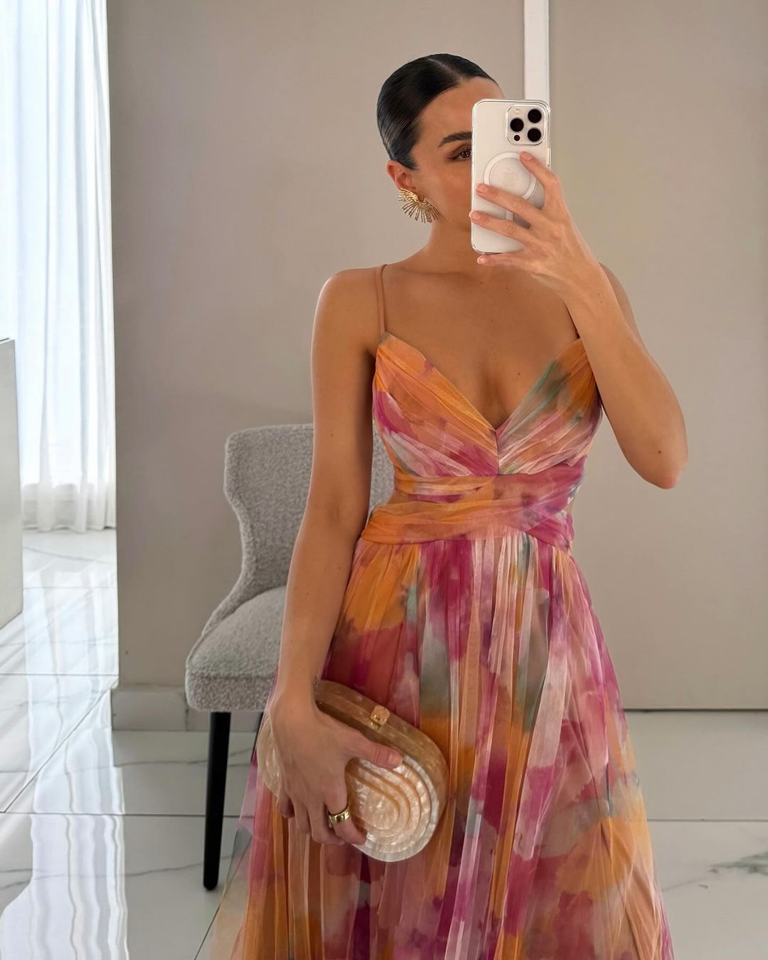 Giselle | Maxi-Vestido Encantador con Estampado Floral