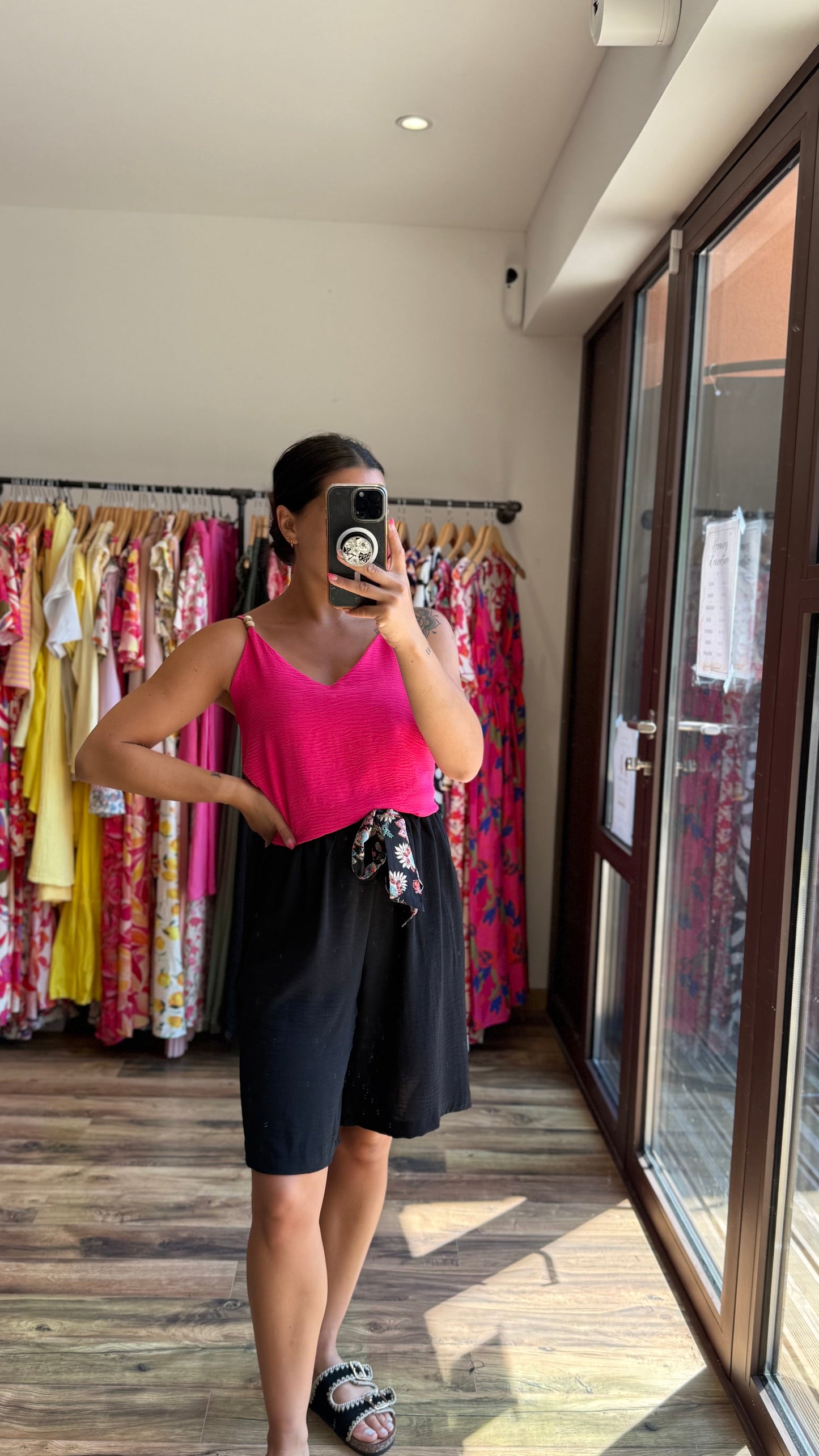 Top Perlas Rosa CURVY