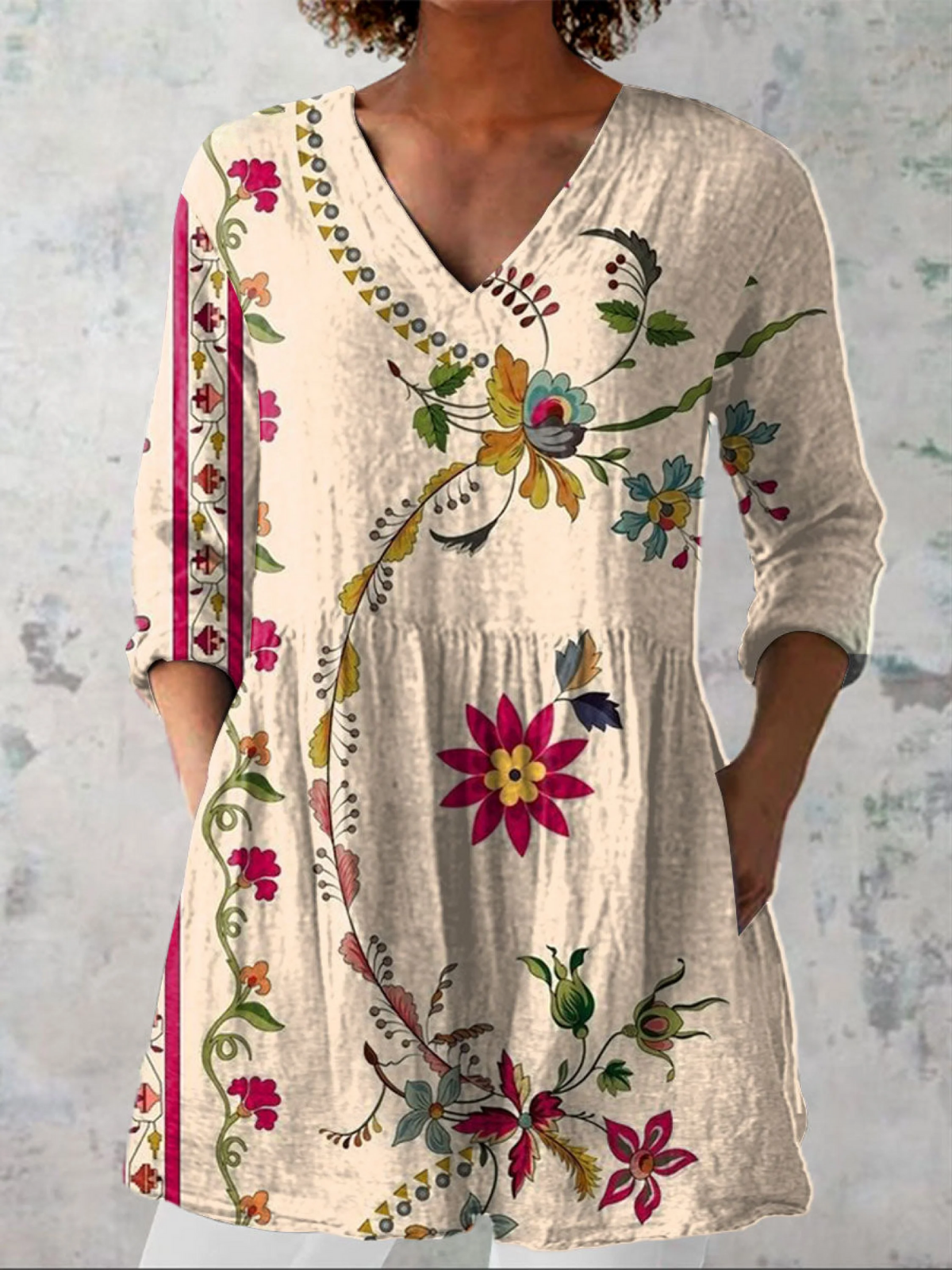 Clara | Blusa Larga con Escote en V