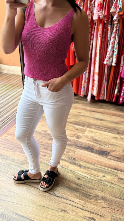 Top Afida fucsia CURVY