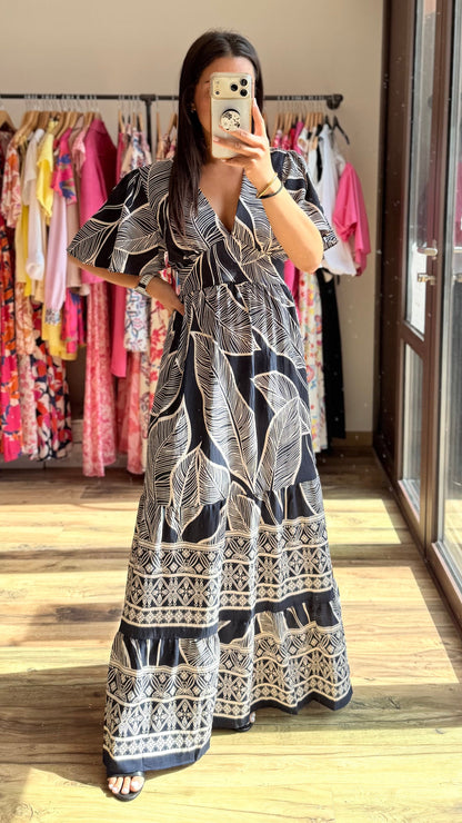 Adriana – Vestido largo marino
