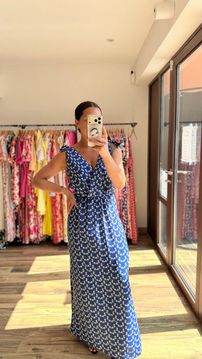 Robe longue Mahé CURVY azul