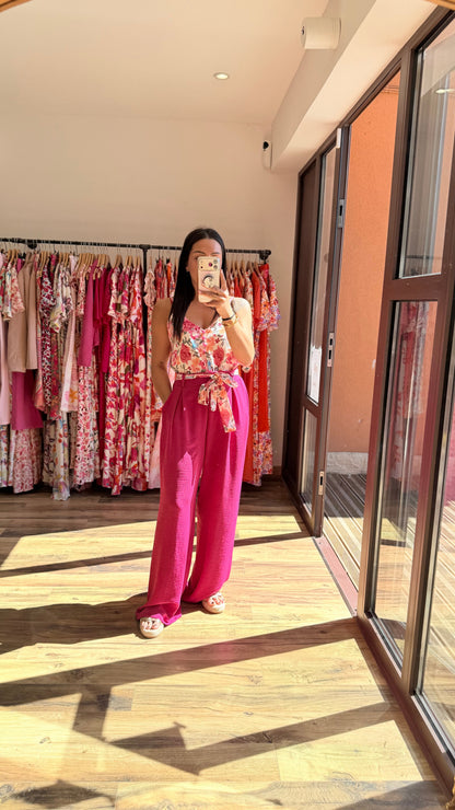 Top Hugo rosa fucsia CURVY