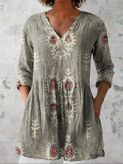 Elise | Blusa Larga con Escote en V