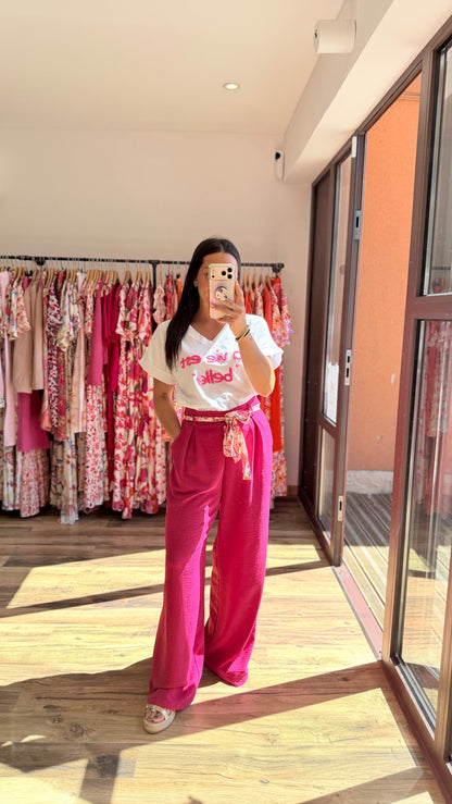 Pantalón Candice fucsia CURVY