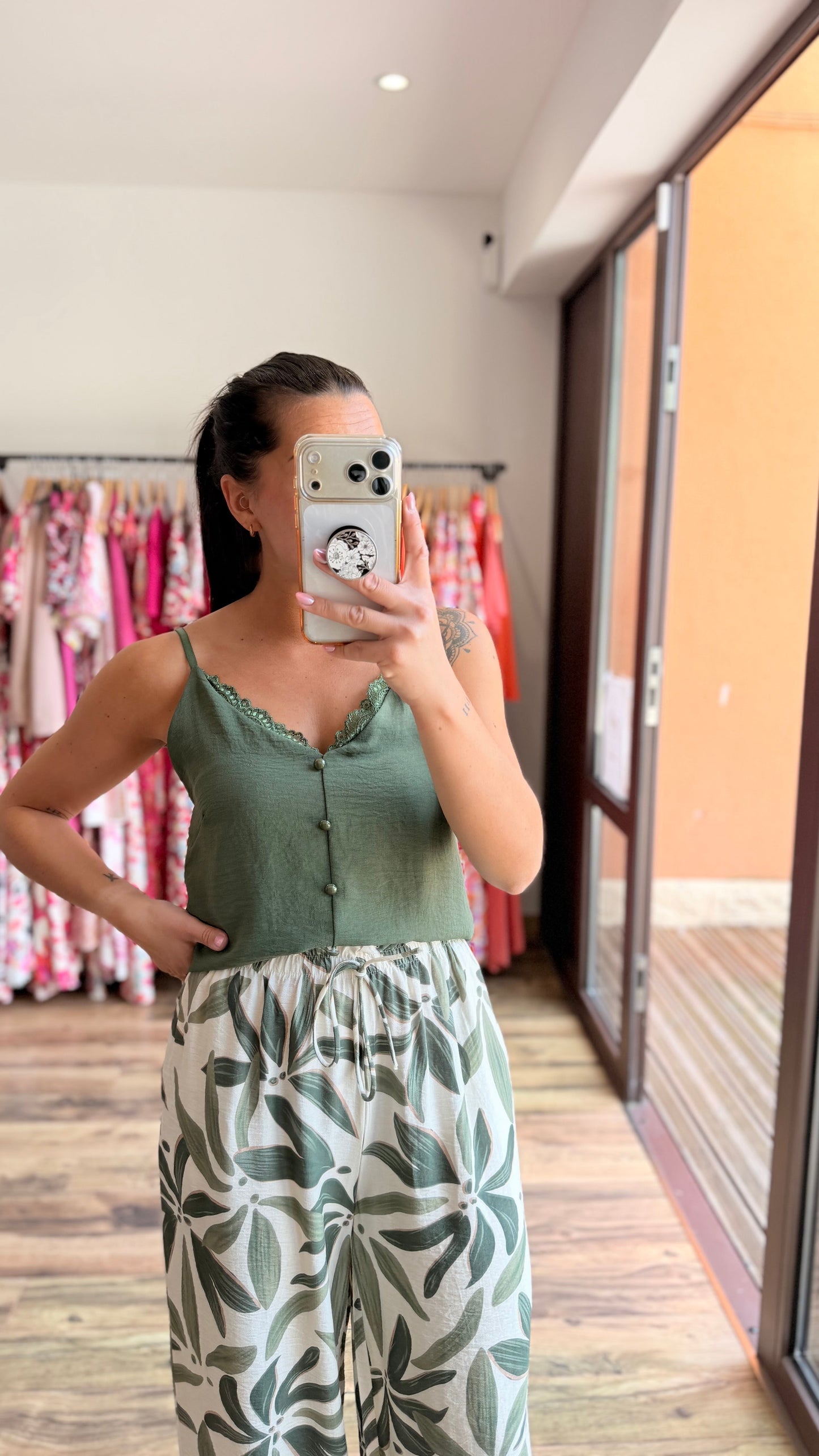 Top Hosa kaki CURVY