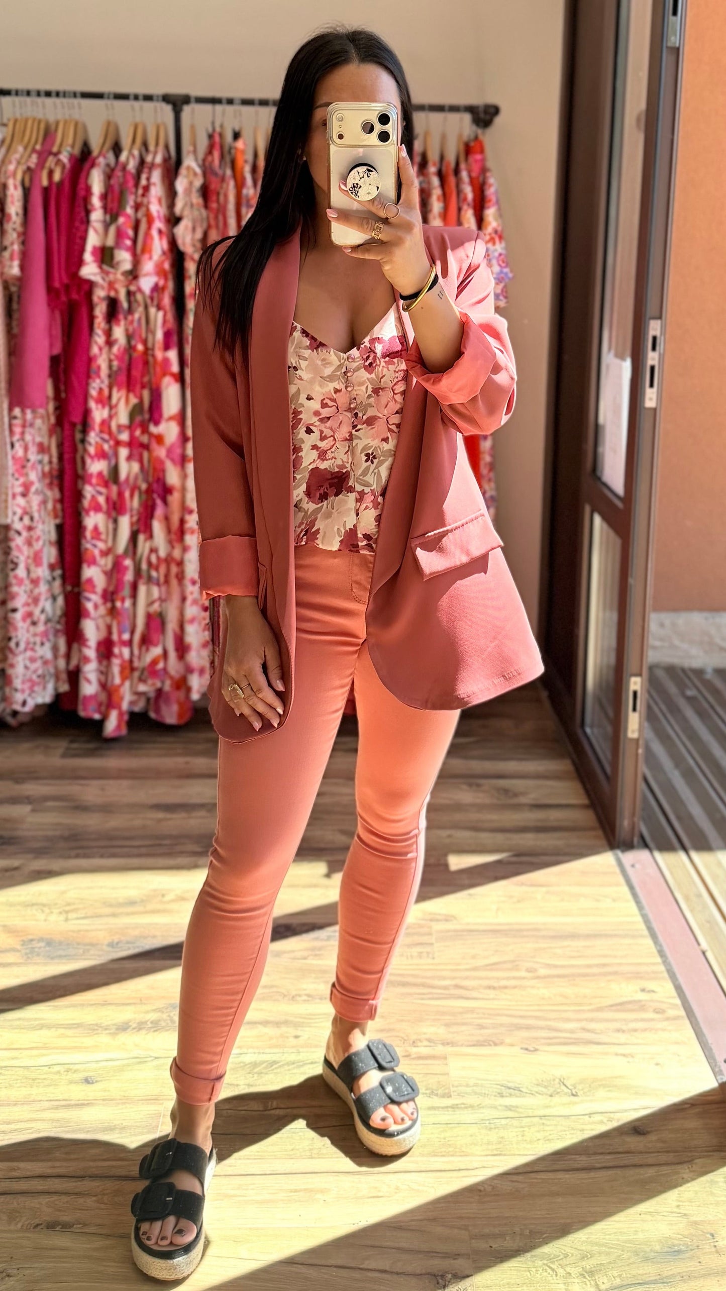 Jean Finda salmón CURVY