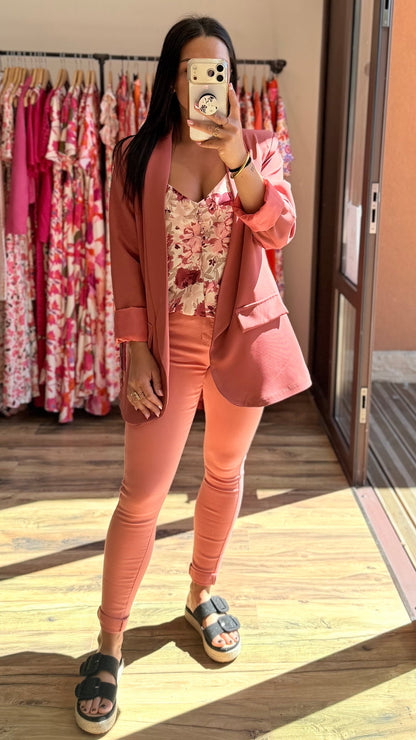 Jean Finda salmón CURVY